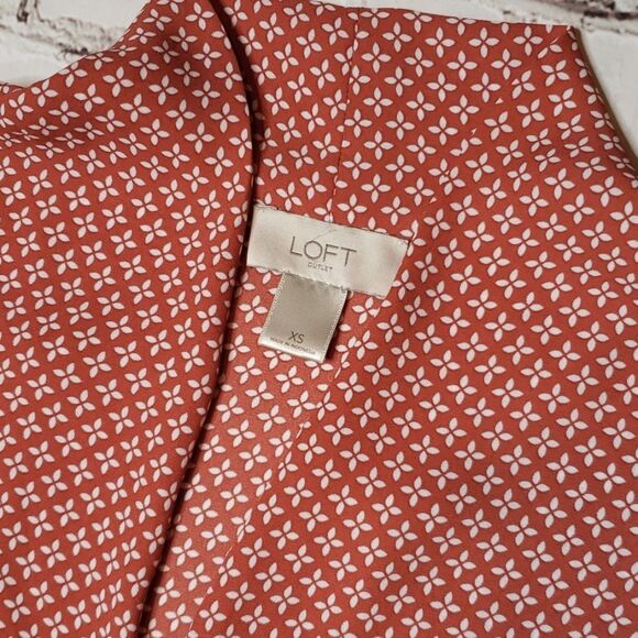 Loft Brick Red Print Tank Top - Picture 2 of 2